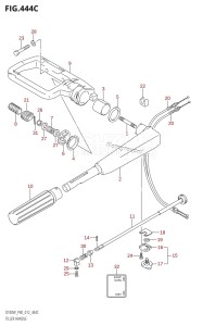 DT40 From 04005-210001 ()  2012 drawing TILLER HANDLE (DT40WK:P40)