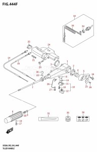 DF9.9B From 00995F-610001 (P03)  2016 drawing TILLER HANDLE (DF20ATH:P03)