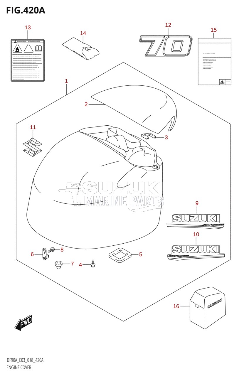 ENGINE COVER (DF70A)