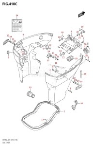 DF100A From 10003F-910001 (E11)  2019 drawing SIDE COVER (DF115AST)