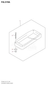 DF140AZ From 14003Z-510001 (E01 E40)  2015 drawing OPT:REMOTE CONTROL SPACER