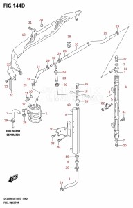 DF200AZ From 20003Z-710001 (E01 E40)  2017 drawing FUEL INJECTOR (DF200AZ:E40)