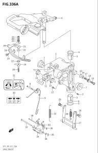 01503F-210001 (2012) 15hp P01-Gen. Export 1 (DF15  DF15R) DF15 drawing SWIVEL BRACKET (DF15:P01)