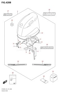 DF200AP From 20003P-710001 (E01 E40)  2017 drawing ENGINE COVER (DF200AP:E01)