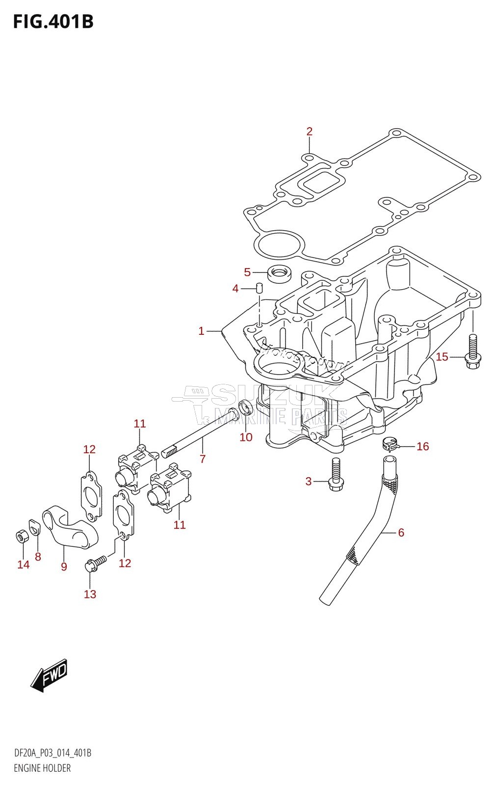 ENGINE HOLDER (DF9.9BR:P03)