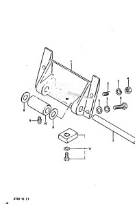 DT60 From 06001-401001 ()  1984 drawing CYLINDER SUPPORT