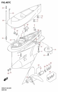 DF250Z From 25003Z-340001 (E11 E40)  2023 drawing GEAR CASE (DF225T)