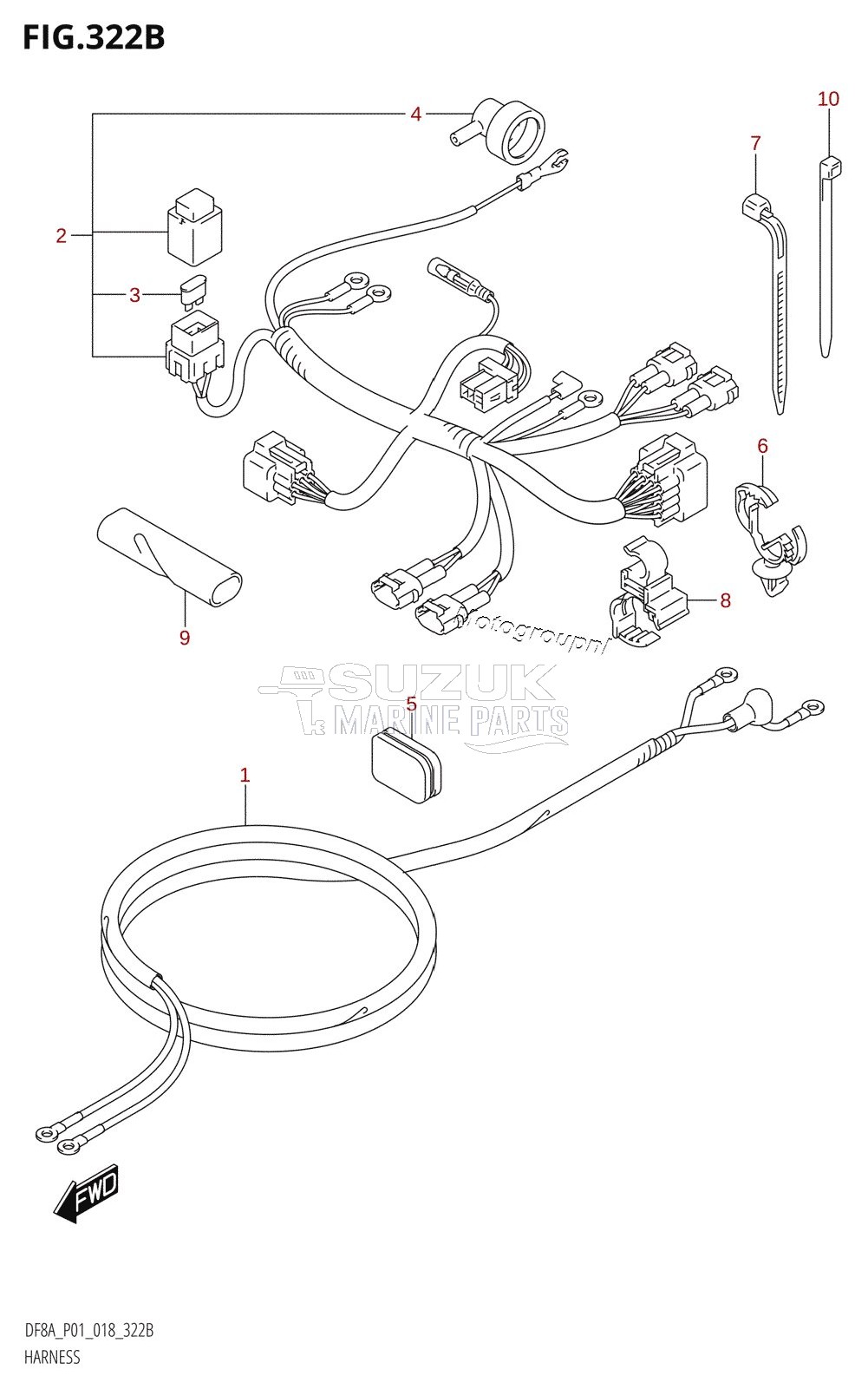 HARNESS (DF8AR,DF9.9AR)