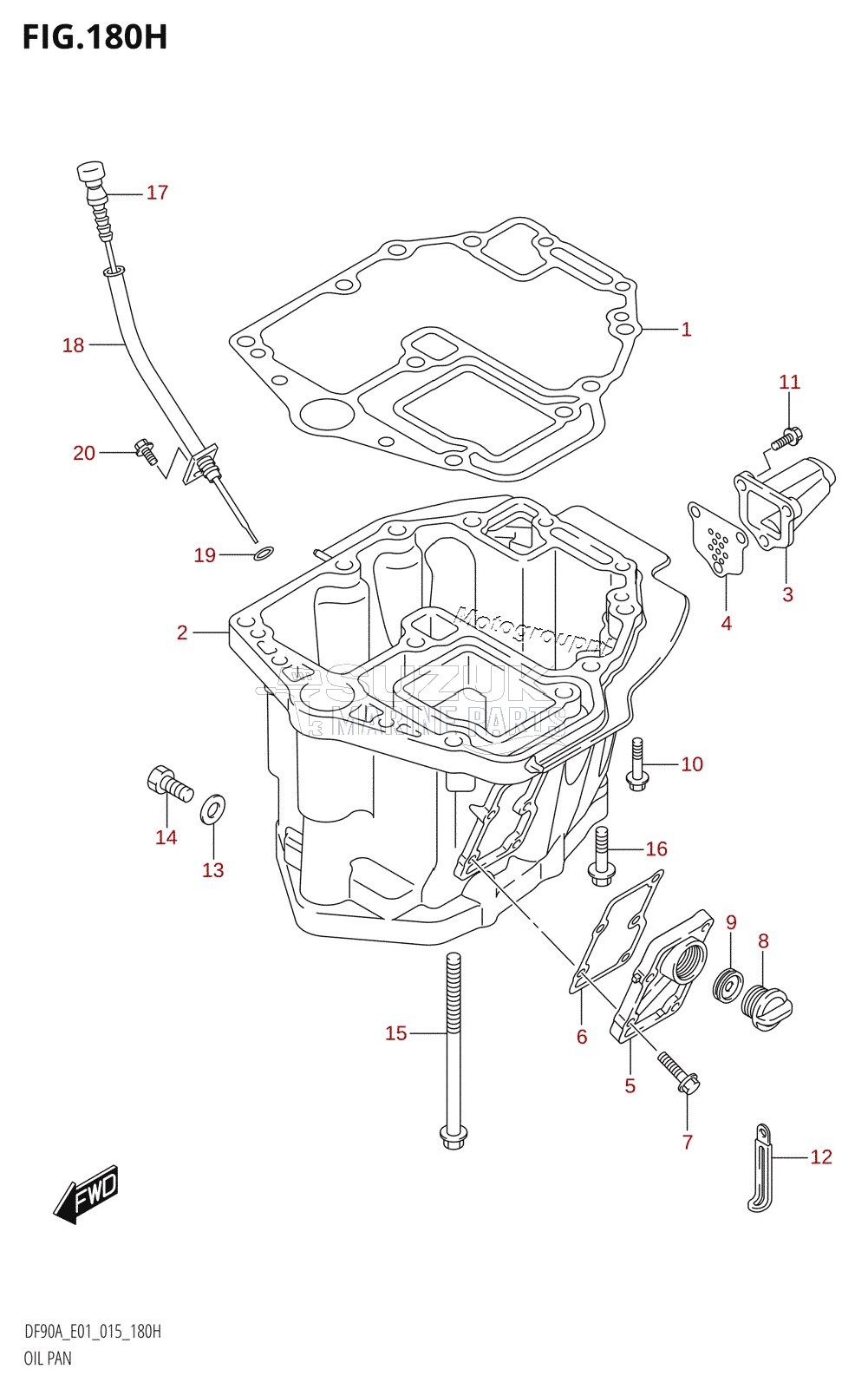 OIL PAN (DF90A:E40)