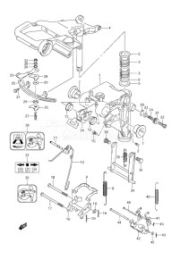 Outboard DF 9.9 drawing Swivel Bracket