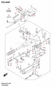 DF40A From 04003F-210001 (E01)  2012 drawing TILLER HANDLE (DF60ATH:E40)