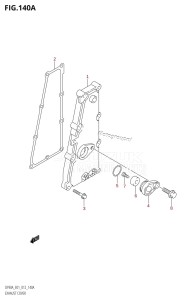 DF70A From 07003F-310001 (E01 E40)  2013 drawing EXHAUST COVER