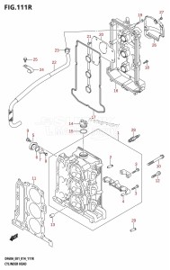 DF50A From 05003F-410001 (E01)  2014 drawing CYLINDER HEAD (DF60AVT:E01)