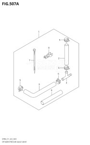 10004F-240001 (2022) 100hp E01 E40-Gen. Export 1 - Costa Rica (DF100BT  DF140Z) DF100B drawing OPT:WATER PRESSURE GAUGE SUB KIT