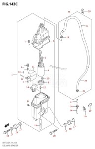 DF150 From 15002F-410001 (E01 E40)  2014 drawing FUEL VAPOR SEPARATOR (DF150TG:E01)