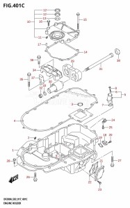 DF200AZ From 20003Z-710001 (E03)  2017 drawing ENGINE HOLDER (DF200AZ:E03)