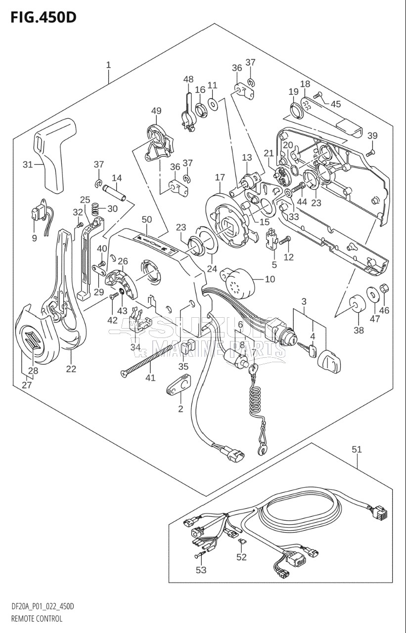 REMOTE CONTROL ((DF9.9BT,DF15AT,DF20AT):022)