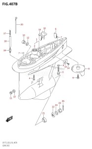 DF175Z From 17502Z-610001 (E03)  2016 drawing GEAR CASE (DF150TG:E03)