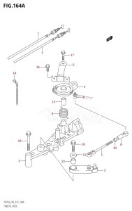 DF250Z From 25003Z-210001 (E03)  2012 drawing THROTTLE ROD