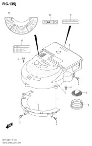 DF150 From 15002F-510001 (E01 E40)  2015 drawing SILENCER /​ RING GEAR COVER (DF175T:E01)