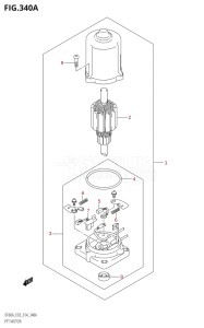04003F-410001 (2014) 40hp E03-USA (DF40A) DF40A drawing PTT MOTOR