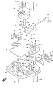 Outboard DF 225 drawing Engine Holder