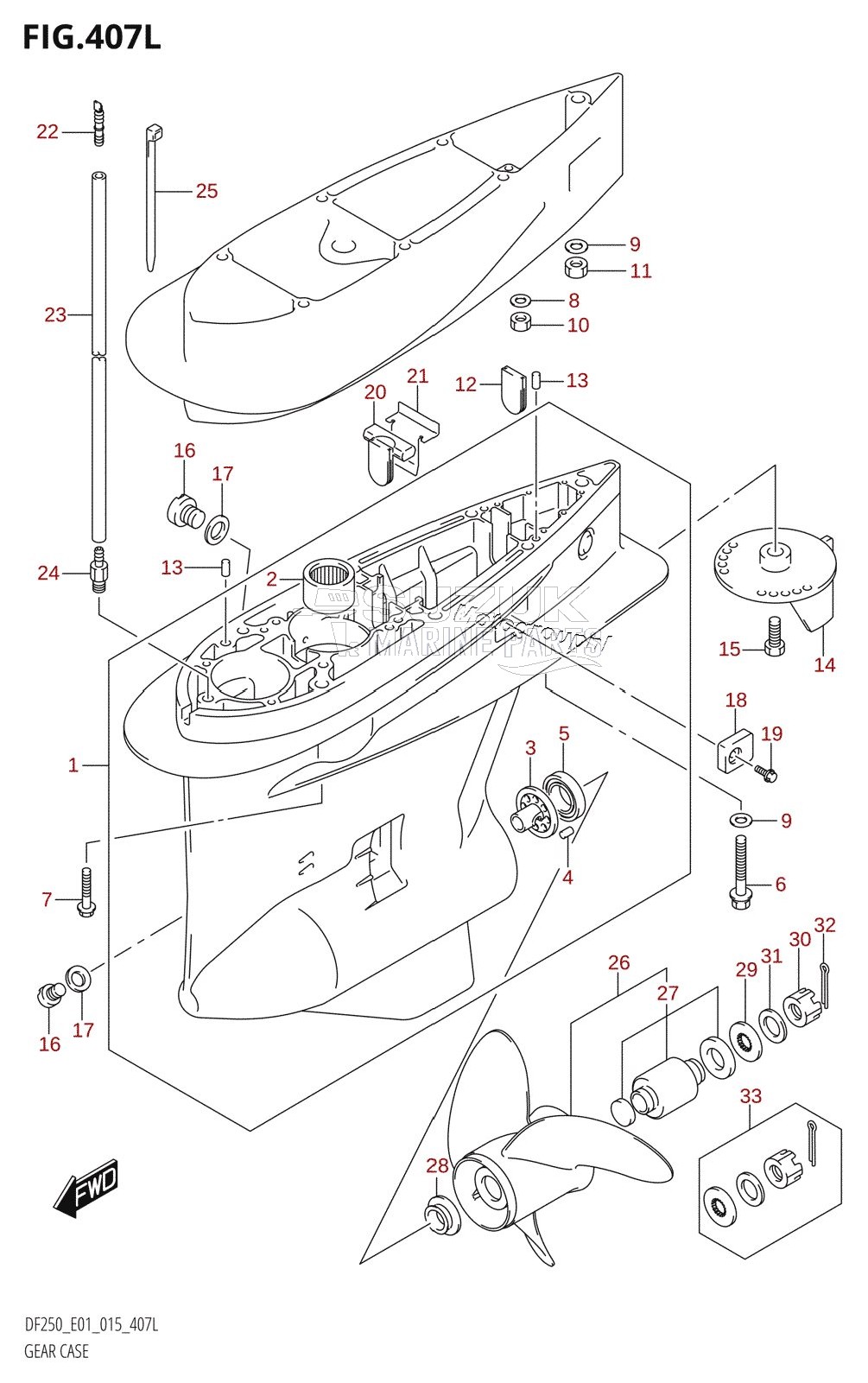 GEAR CASE (DF250Z:E01)