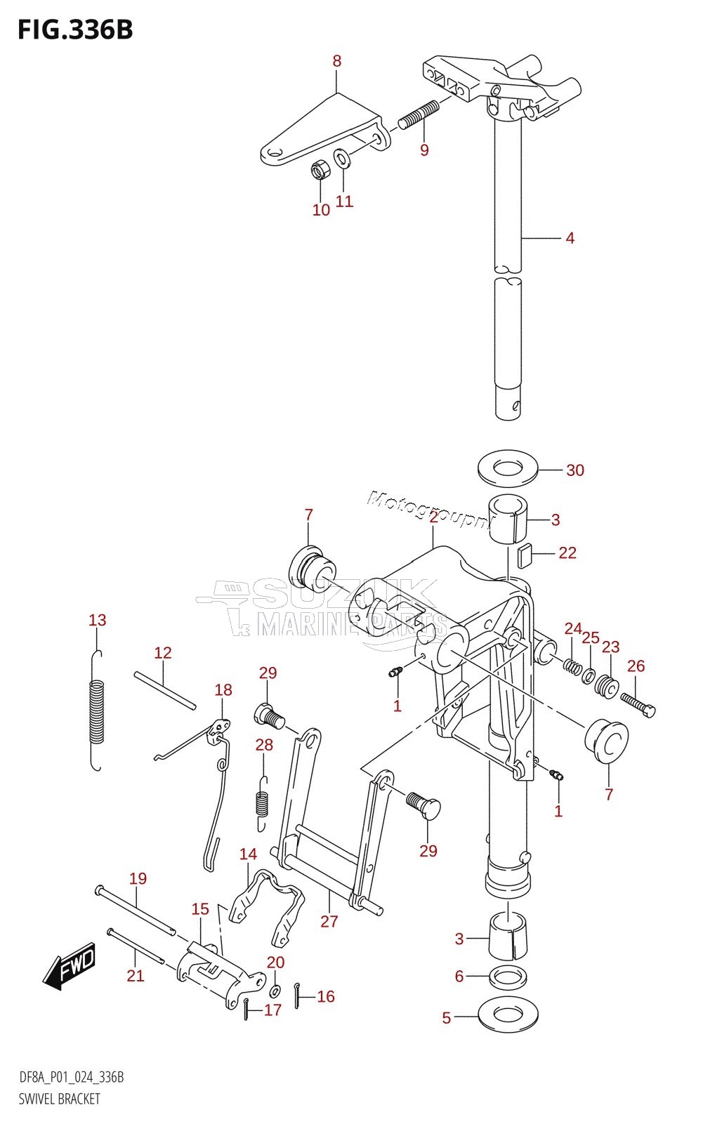 SWIVEL BRACKET (DF8AR)