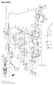 DF225T From 22503F-410001 (E01 E40)  2014 drawing FUEL PUMP /​ FUEL VAPOR SEPARATOR (DF225Z:E40)