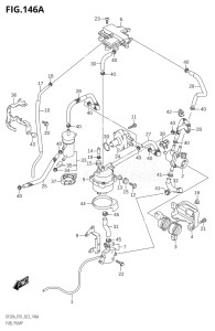 02002F-040001 (2020) 20hp E01 P01 P40-Gen. Export 1 (DF20A   DF20A    DF20AR   DF20AR    DF20AT   DF20AT    DF20ATH   DF20ATH) DF20A drawing FUEL PUMP (P01)