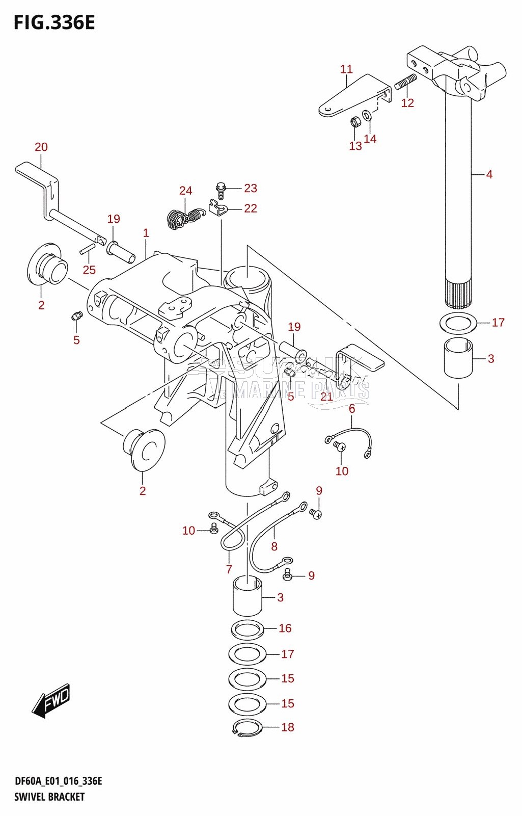 SWIVEL BRACKET (DF50A:E01)