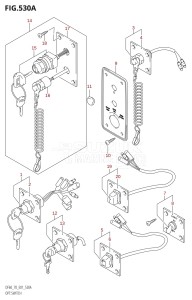 DF70 From 07001F-861001 (E01)  1998 drawing OPT:SWITCH (W,X,Y,K1,K2,K3,K4)