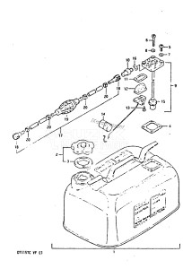 DT140 From 14002-506621 ()  1985 drawing FUEL TANK