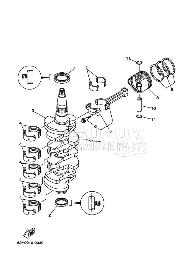 CRANKSHAFT--PISTON