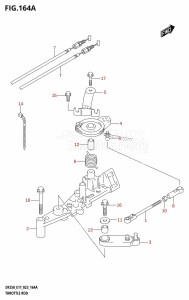 DF225T From 22503F-140001 (E11 E40)  2021 drawing THROTTLE ROD