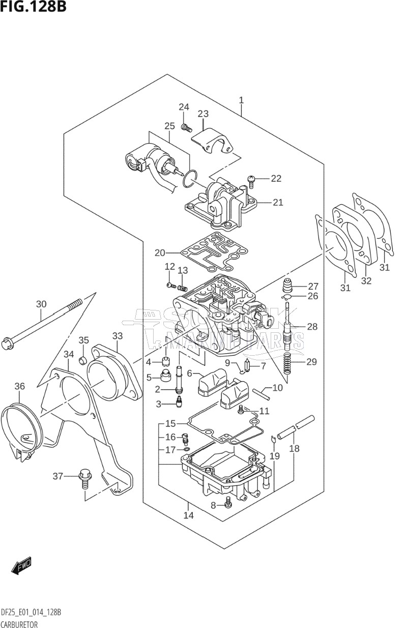 CARBURETOR (DF25R:E01)