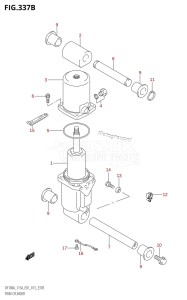 DF115AZ From 11503Z-310001 (E01 E40)  2013 drawing TRIM CYLINDER (DF100AT:E40)