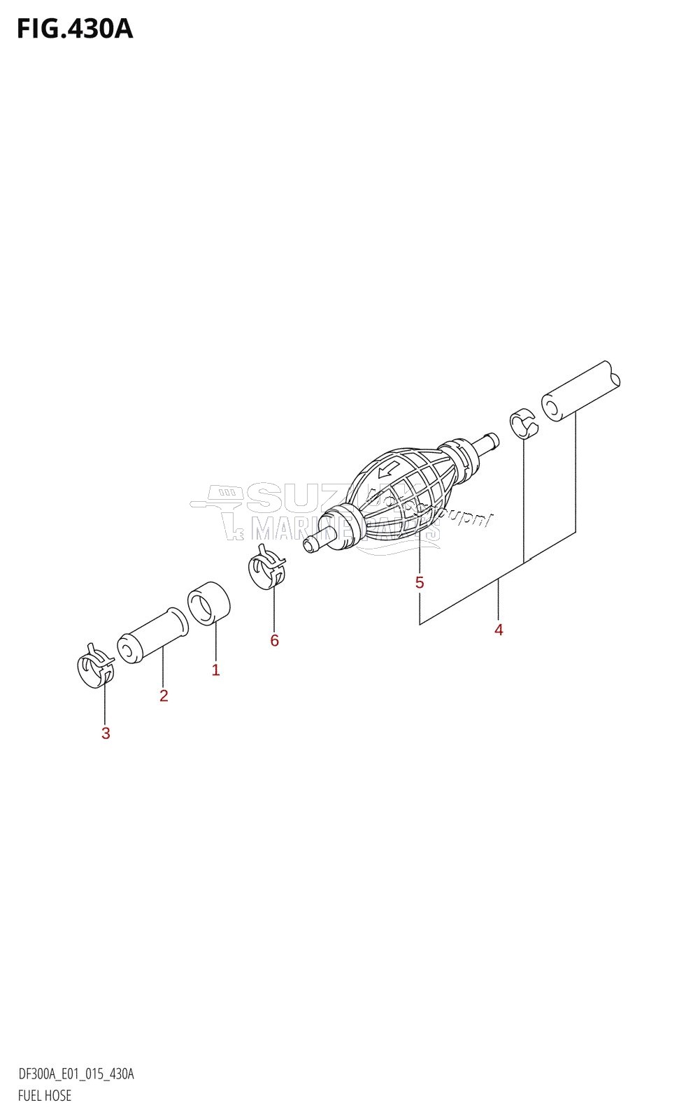 FUEL HOSE (DF300A:E01)