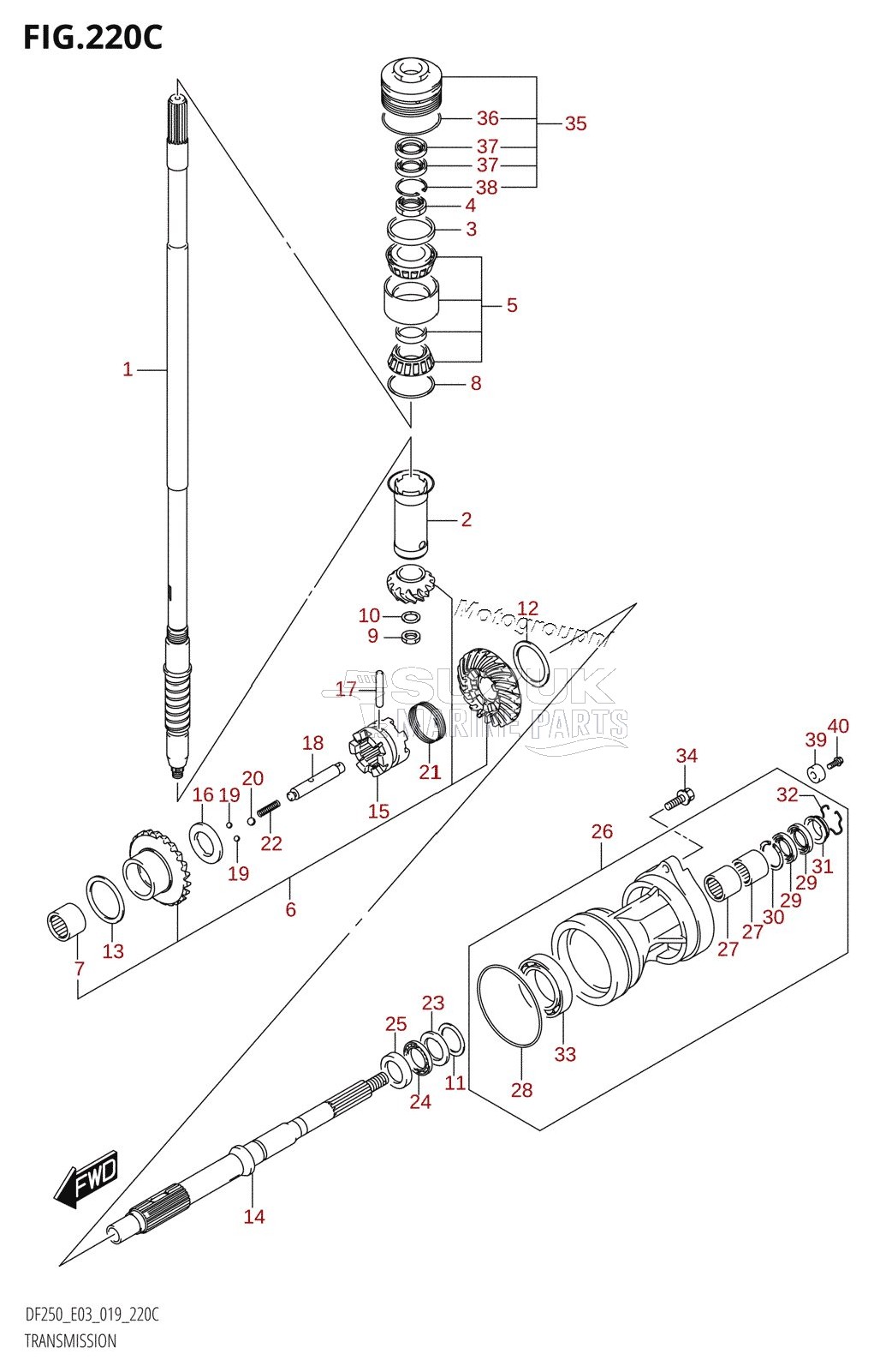 TRANSMISSION (DF250ST)