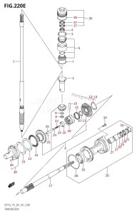 DF150Z From 15002Z-210001 (E01 E40)  2012 drawing TRANSMISSION (DF175T:E01)