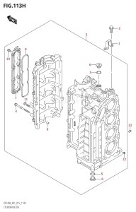 DF115AZ From 11503Z-510001 (E01 E40)  2015 drawing CYLINDER BLOCK (DF140AZ:E01)