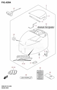 DF50A From 05003F-210001 (E01)  2012 drawing ENGINE COVER (DF40A:E01)