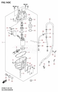 DF100C From 10005F-440001 (E01)  2024 drawing FUEL VAPOR SEPARATOR (E40)