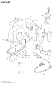 11503Z-510001 (2005) 115hp E01 E40-Gen. Export 1 - Costa Rica (DF115AZ) DF115AZ drawing OPT:REMOTE CONTROL ASSY SINGLE (1) (DF140AT:E40)