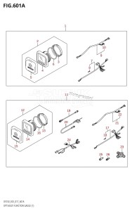 DF250Z From 25003Z-710001 (E03 E40)  2017 drawing OPT:MULTI FUNCTION GAUGE (1)