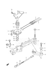 Outboard DF 150 drawing Throttle Rod