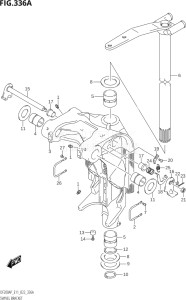 17503P-240001 (2022) 175hp E11-Gen. Export 2 (DF175AP    DF175AP) DF175AP drawing SWIVEL BRACKET