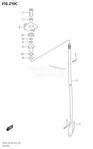 DT9.9A From 00993K-410001 (P36 P40)  2014 drawing SHIFT ROD (DT9.9AK:P36)