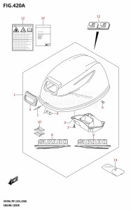 DF20A From 02002F-440001 (P01 - P40)  2024 drawing ENGINE COVER (DF9.9B,DF9.9BR)