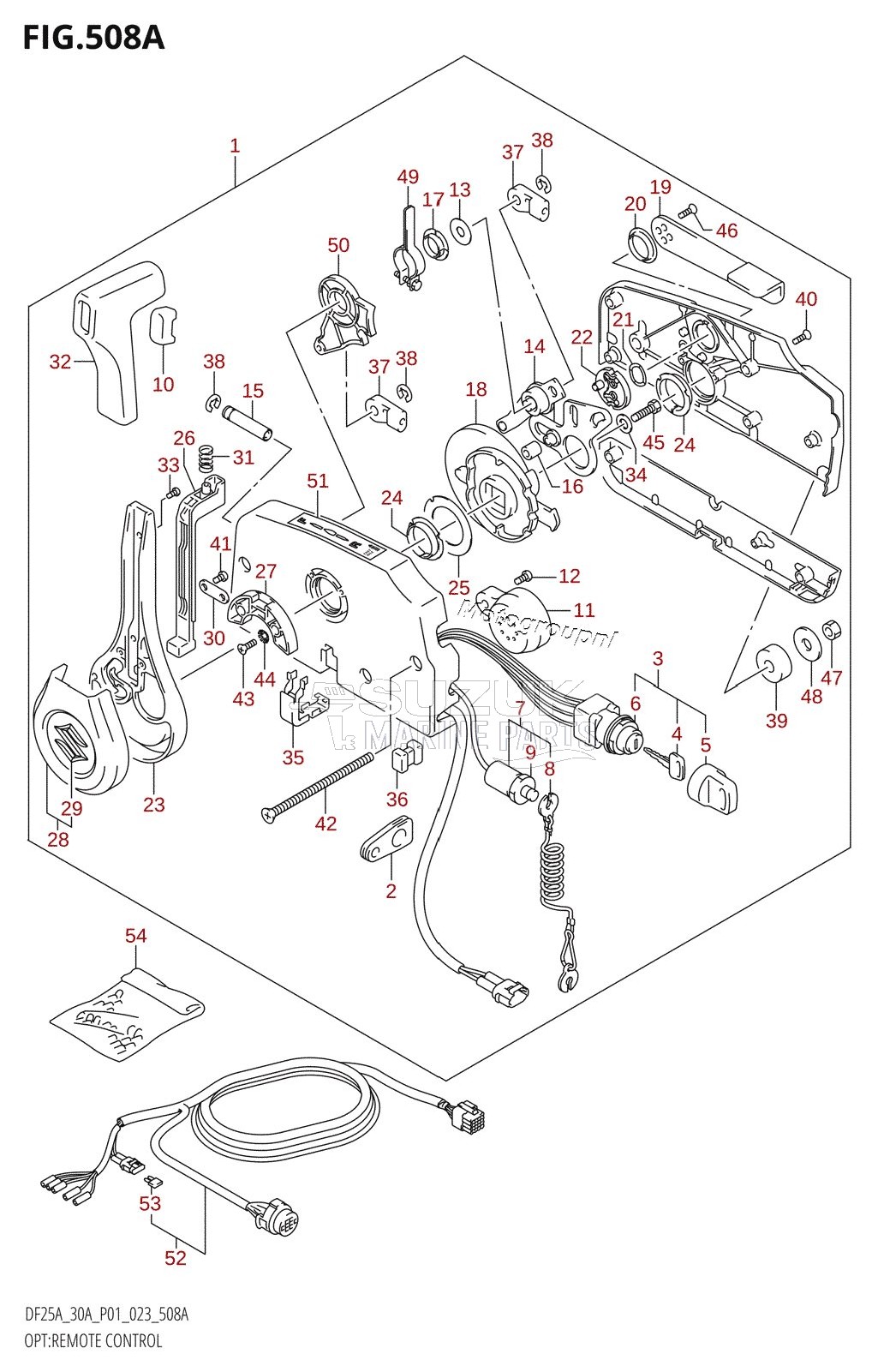 OPT:REMOTE CONTROL ((DF25A,DF30A,DF30AQ):(020,021))